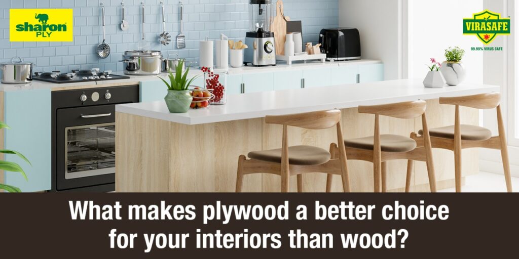 What Makes Plywood a Better Choice for Your Interiors than Wood?