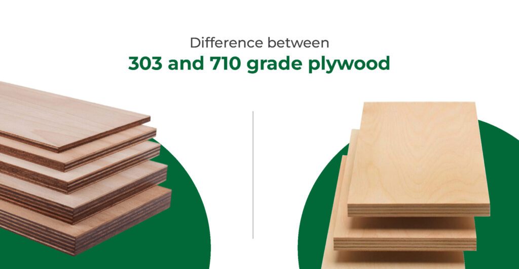Difference between 303 and 710 grade plywood