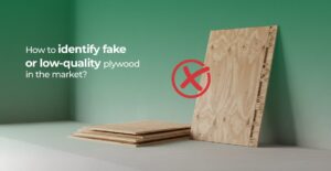 identify fake or low-quality plywood